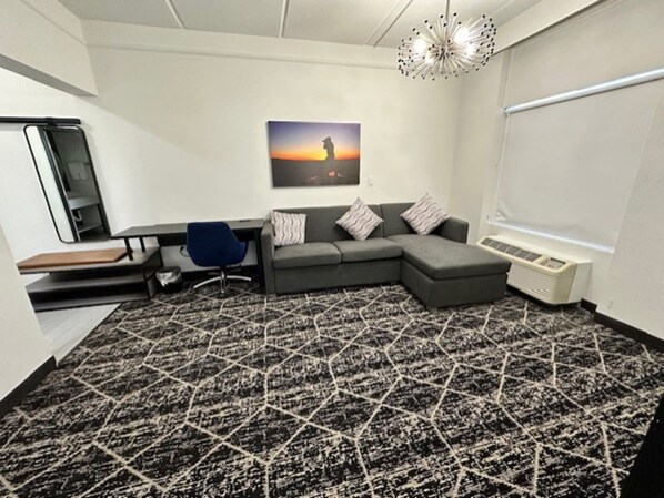 Suite, 1 Bedroom, Non Smoking (1 King Bed) | Pillowtop beds, desk, laptop workspace, blackout drapes