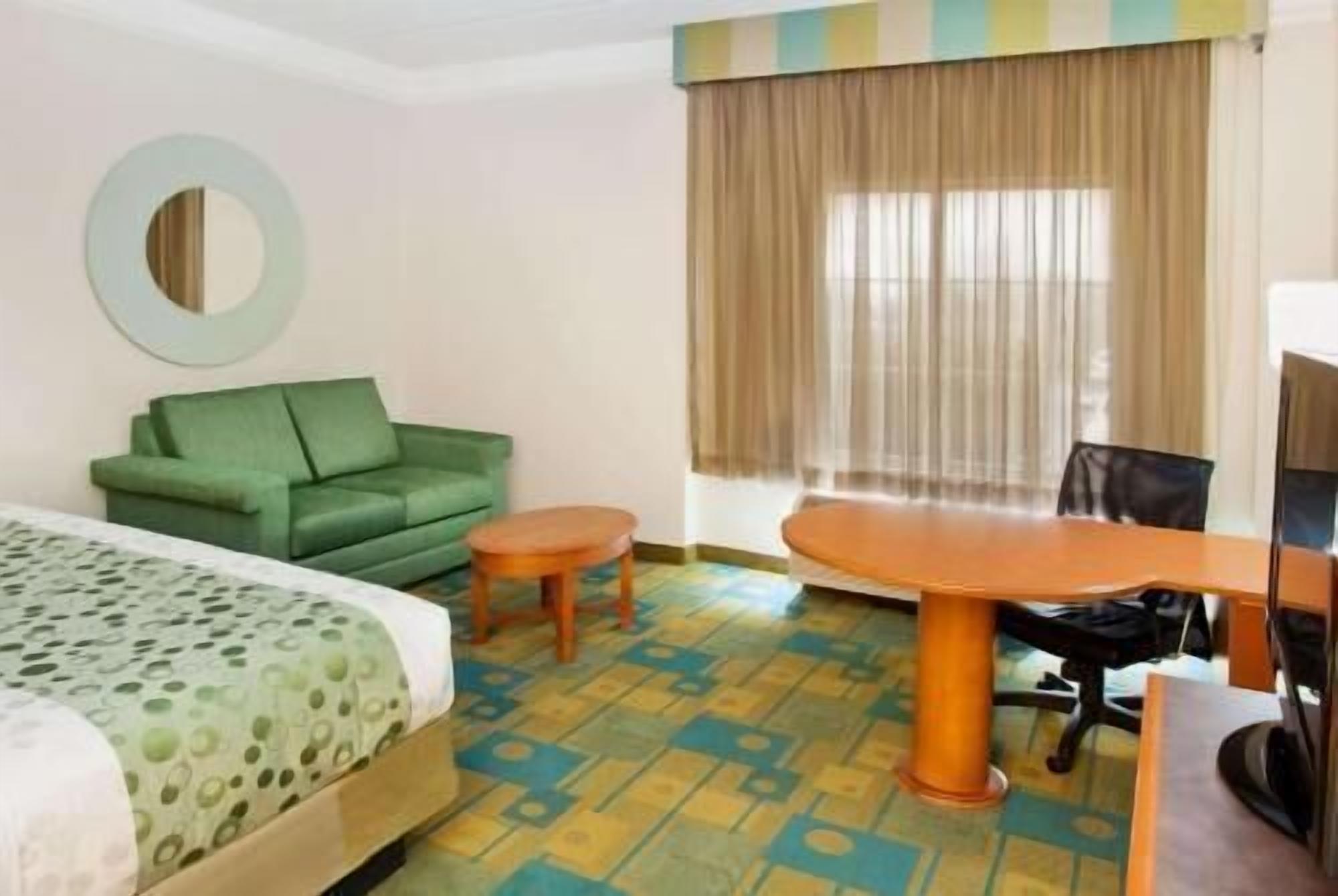 Premium bedding, pillowtop beds, desk, blackout drapes