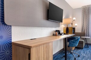 Room, 2 Queen Beds, Accessible, Non Smoking | Desk, laptop workspace, blackout drapes, soundproofing