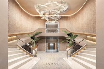 Hotel entrance and lobby at ANDAZ MIAMI BEACH, BY HYATT