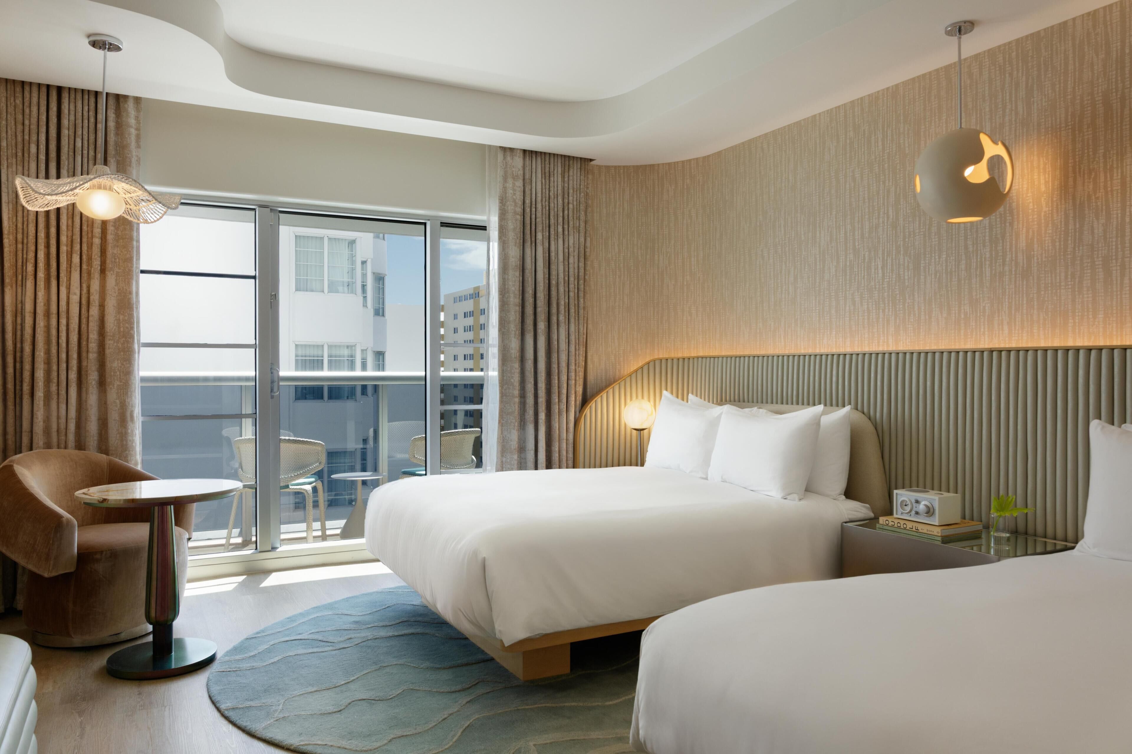 Room, 2 Queen Beds, Balcony | Premium bedding, down comforters, in-room safe, desk