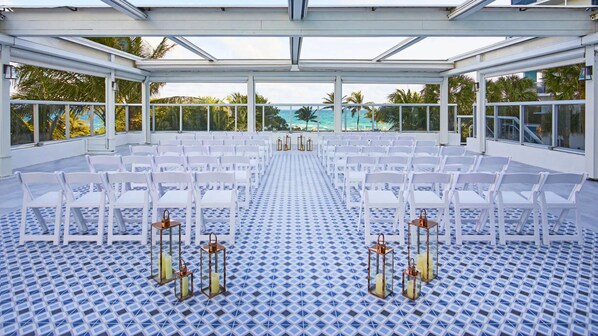 Área de bodas al aire libre