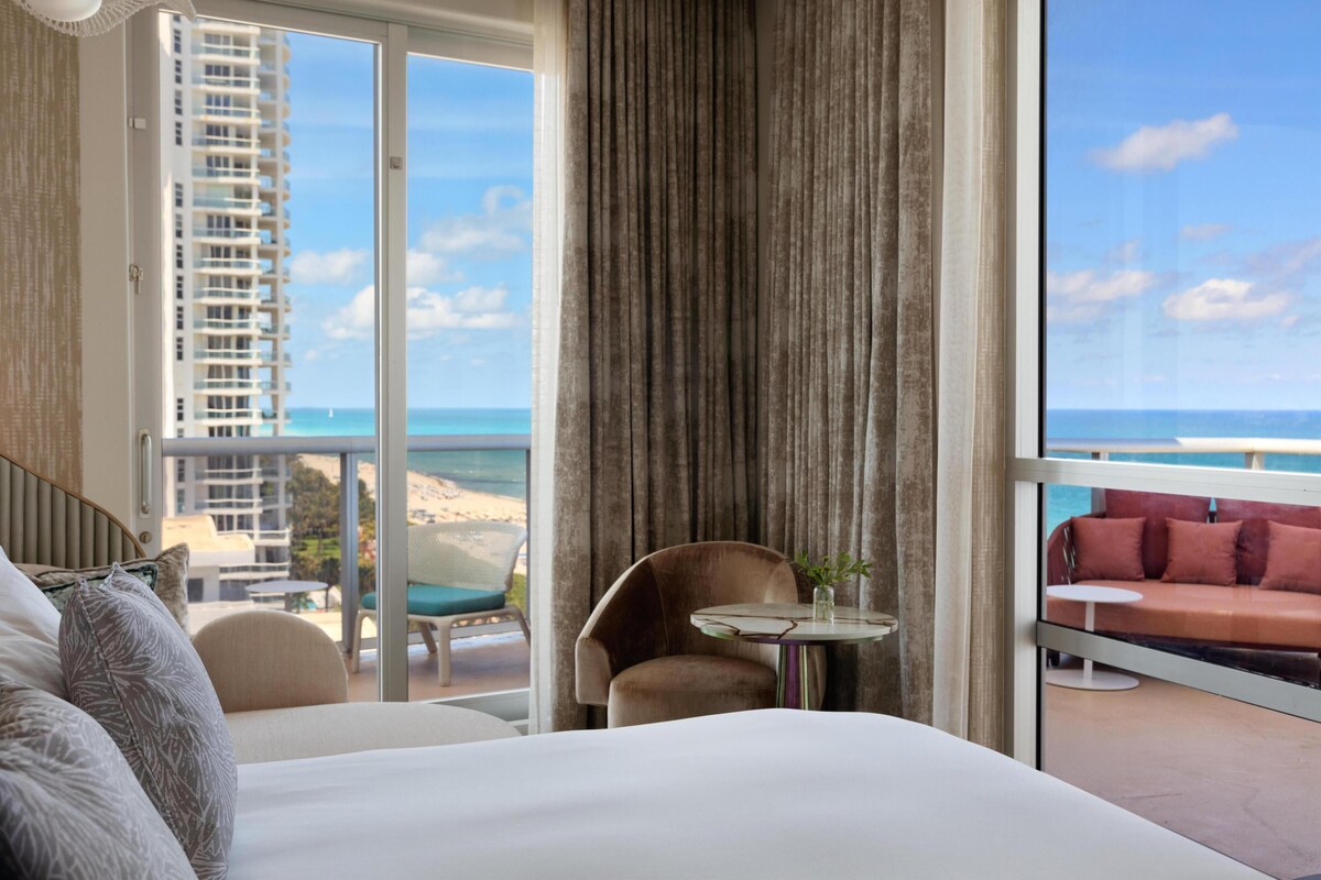 Chambre, 1 très grand lit, terrasse (Ocean Vista) | Literie de qualité, couette en duvet