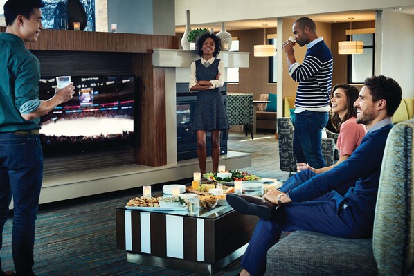 Sala de estar en el lobby