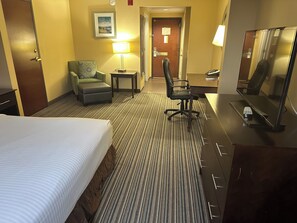 Hypo-allergenic bedding, individually furnished, desk, laptop workspace