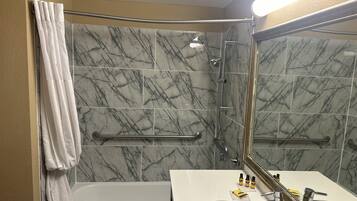 Free toiletries, hair dryer, towels, soap