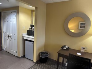 Hypo-allergenic bedding, individually furnished, desk, laptop workspace