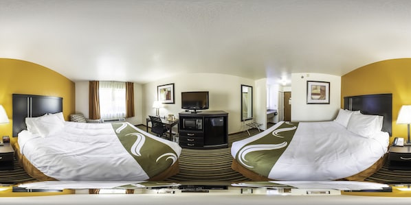 Standard Room, 2 Queen Beds, Non Smoking | Desk, iron/ironing board, free WiFi, bed sheets - Quality Inn Dodge City (Dodge City)