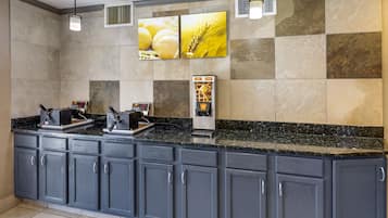 Free daily buffet breakfast