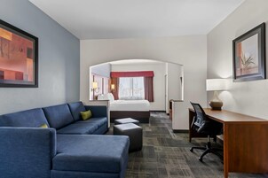 Suite, 1 King Bed, Accessible, Non Smoking | 1 bedroom, premium bedding, Select Comfort beds, in-room safe
