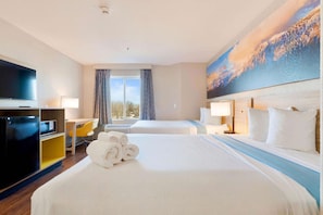 Room, 2 Queen Beds, Non Smoking | Premium bedding, down duvets, pillow-top beds, desk