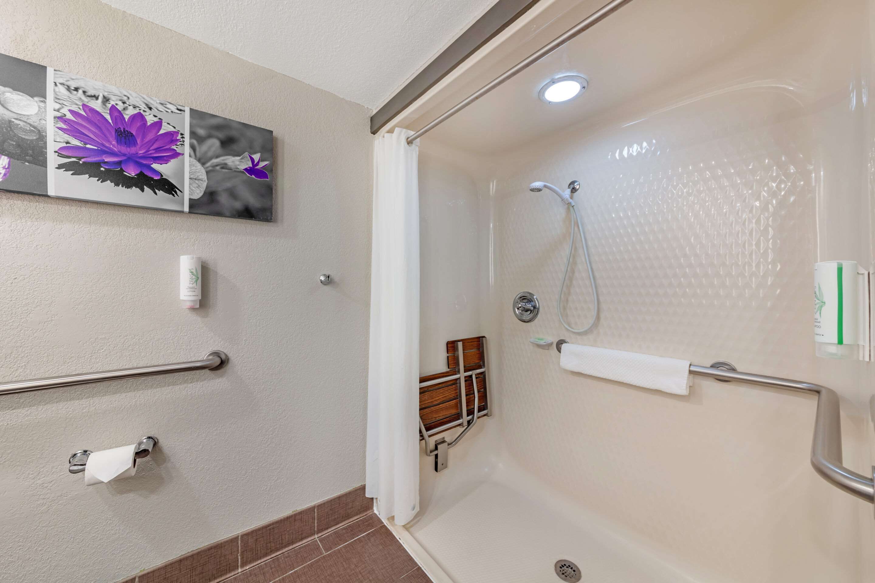 standard room, 1 queen bed, accessible, non smoking | in-room safe, desk, laptop workspace, iron/ironing board