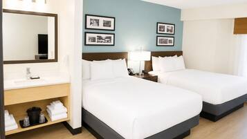 In-room safe, desk, laptop workspace, blackout drapes
