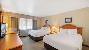Room, 2 Queen Beds, Non Smoking (Efficiency) | Premium bedding, down duvets, pillow-top beds, desk - Clarion Hotel & Suites Fairbanks near Ft. Wainwright (Fairbanks)
