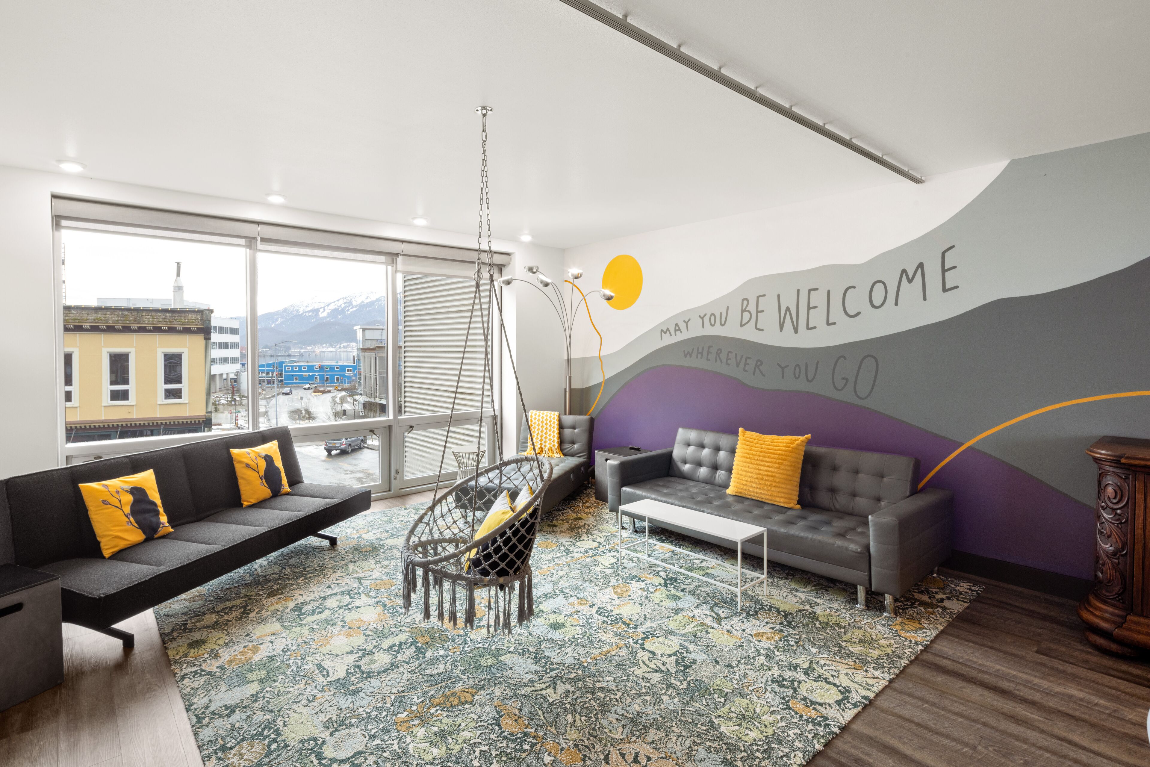 executive apartment | living area | 48-inch smart tv with digital channels, tv, netflix