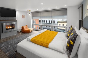 Suite Studio Exécutive | 1 chambre, literie de qualité supérieure, décoration personnalisée
