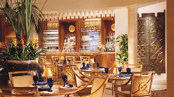 Piano bar, garden views, open daily