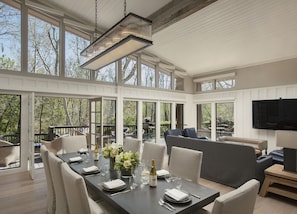 Luxury Suite, 5 Bedrooms (Creekhouse) | Living room | 55-inch LCD TV with cable channels, TV, iPod dock - L'Auberge de Sedona (Sedona)