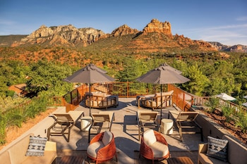 Rooftop terrace at LAuberge de Sedona
