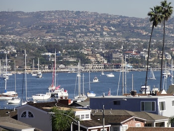 View from property looking out at Balboa Inn, On the Beach