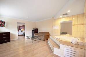 Suite, Non Smoking, Jetted Tub (2 King Beds) | 1 bedroom, desk, blackout drapes, iron/ironing board