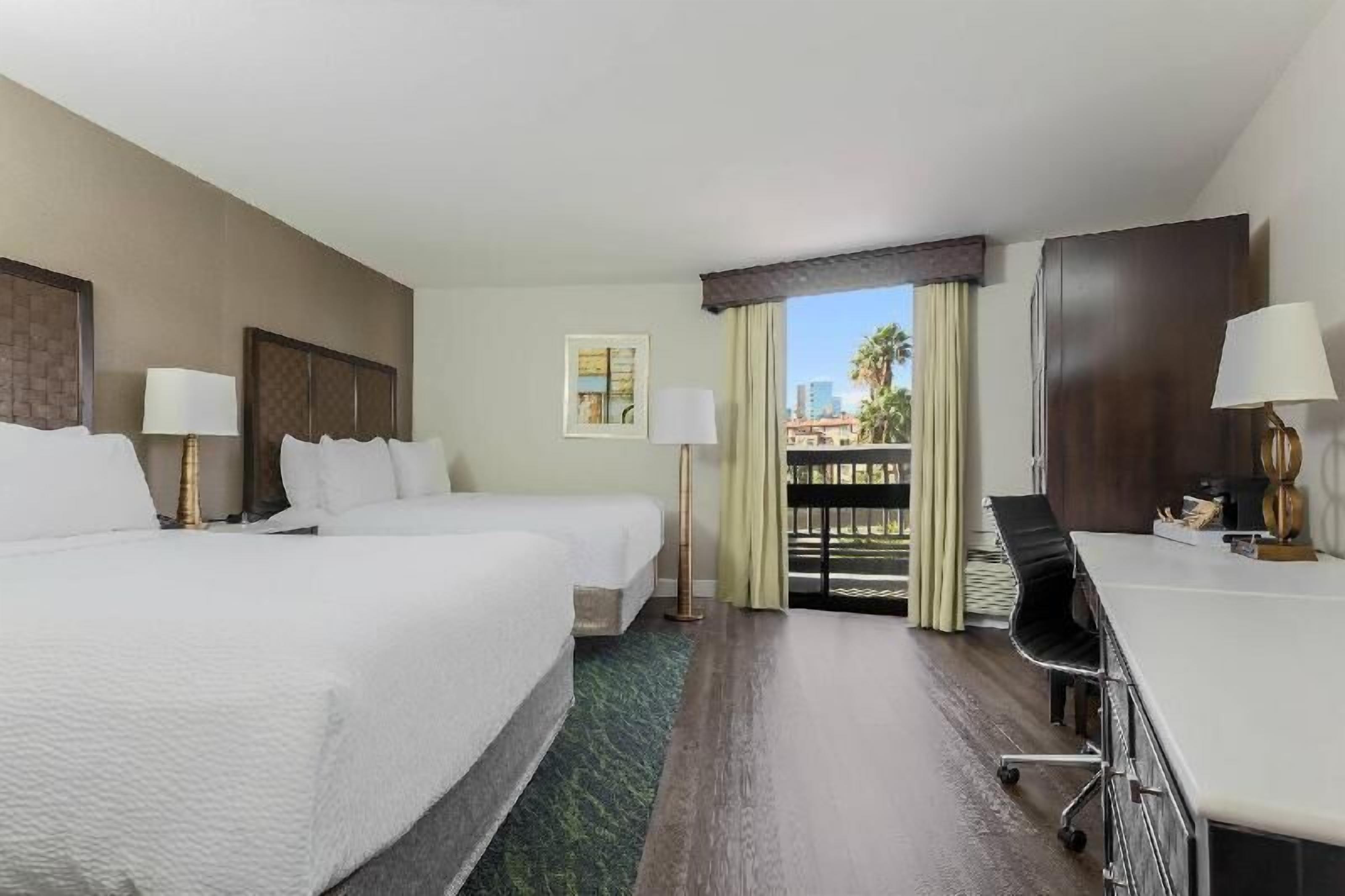 Premium bedding, pillowtop beds, in-room safe, desk