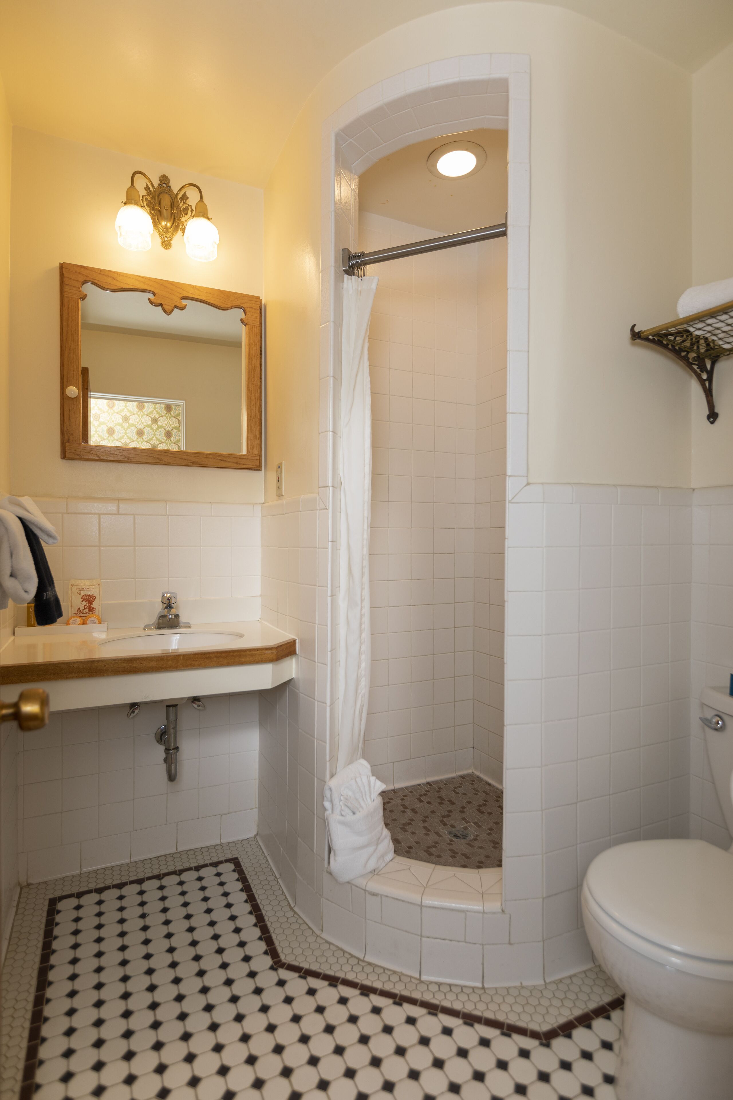 free toiletries, hair dryer, towels