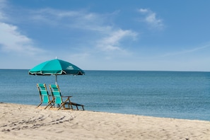 Private beach