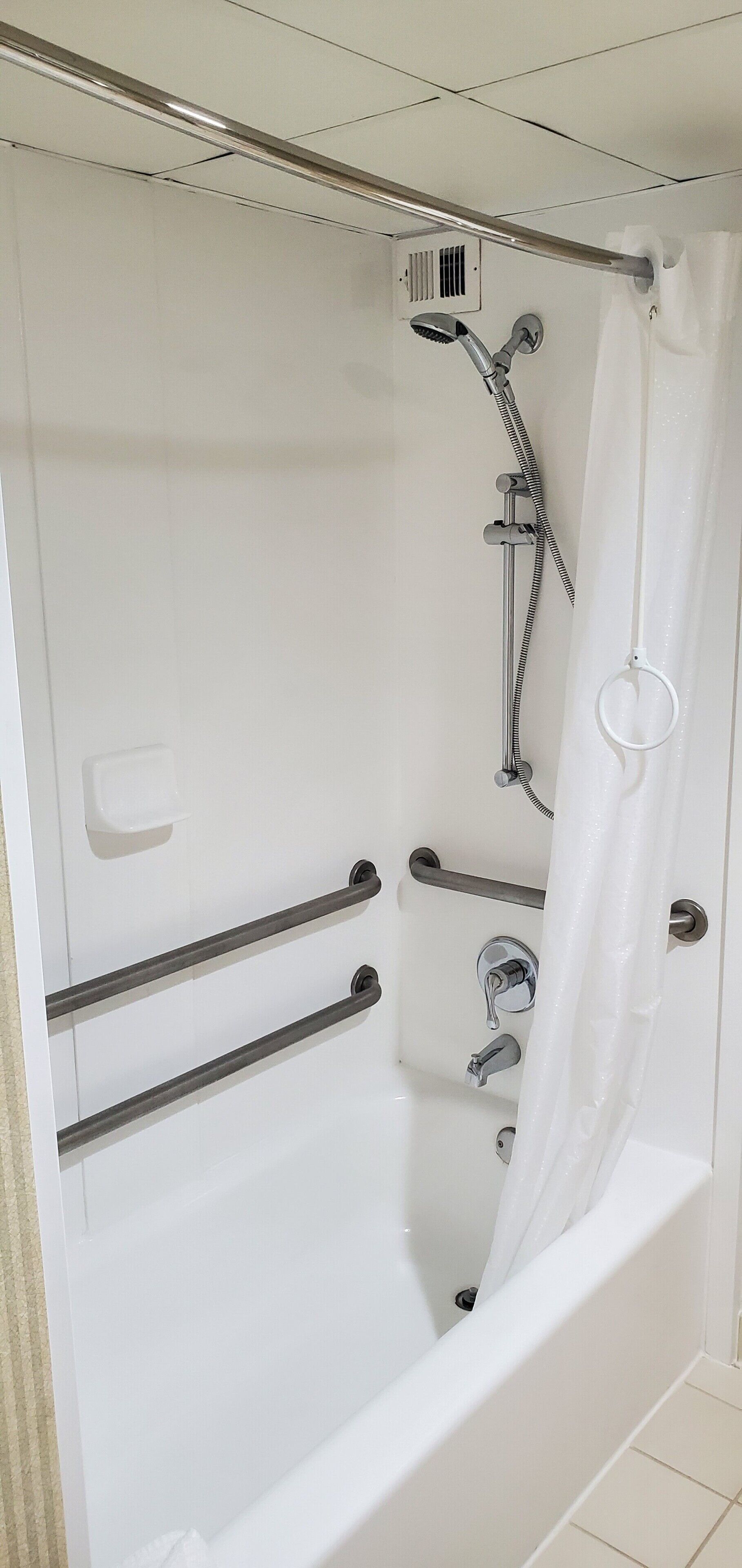 double city side accessible room | bathroom shower