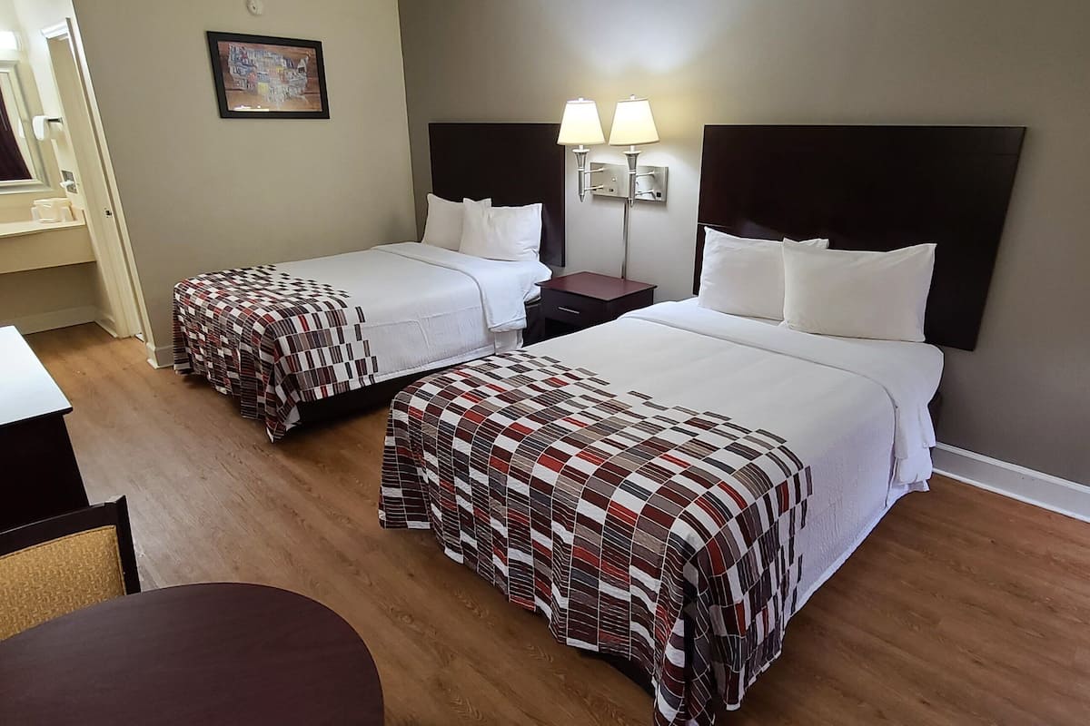 desk, laptop workspace, iron/ironing board, free wifi