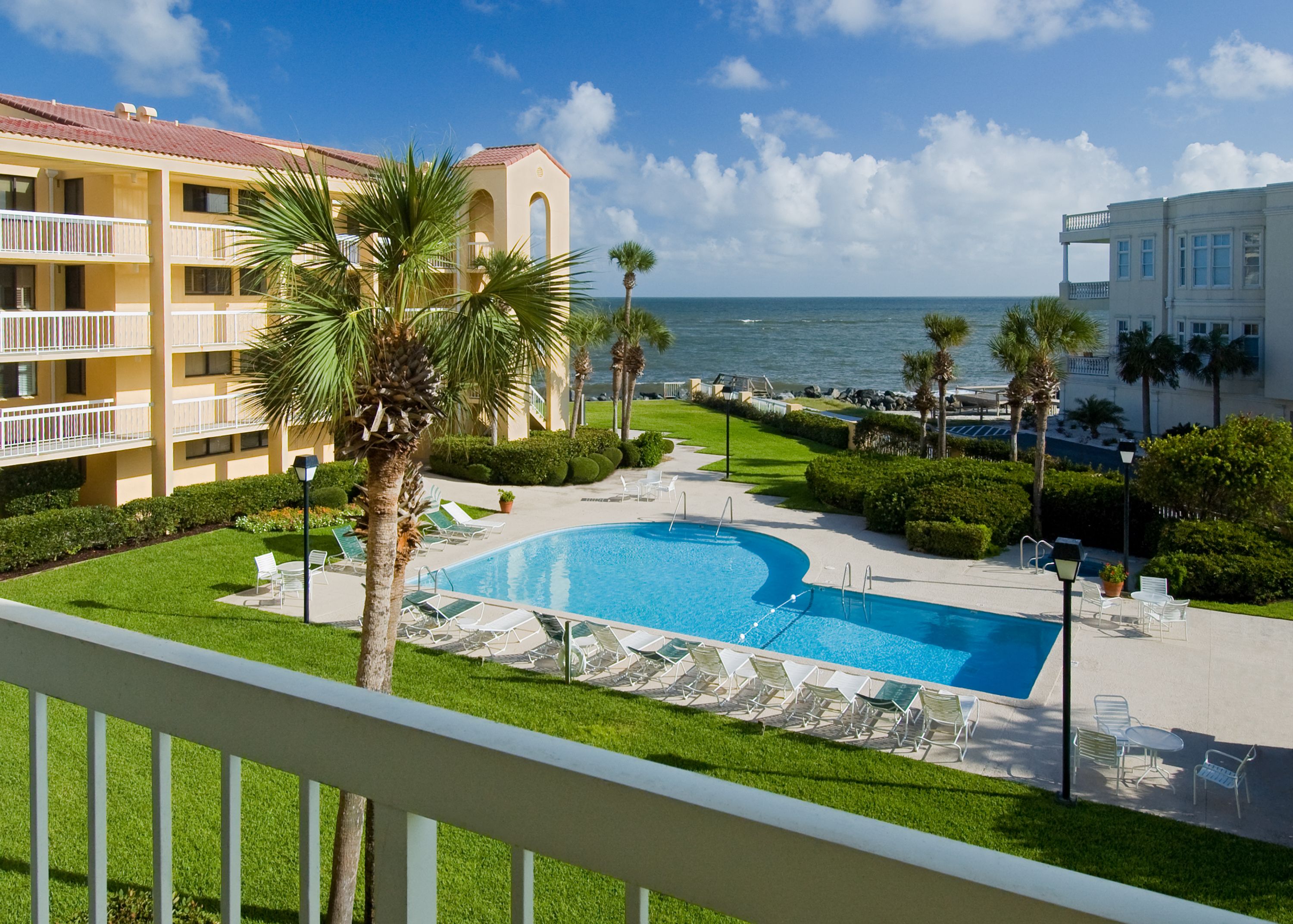 two bedroom villa, partial ocean view | outdoor pool | 5 outdoor pools, pool umbrellas, pool loungers