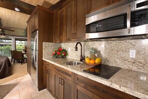 Microwave, coffee/tea maker, paper towels