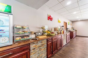 Free daily self-serve breakfast