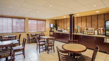 Free daily self-service breakfast