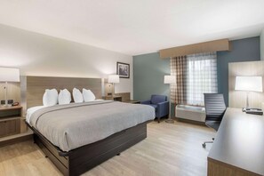 Room, 1 King Bed, Non Smoking | Desk, laptop workspace, iron/ironing board, cots/infant beds - Quality Inn Newton at I-80 (Newton)