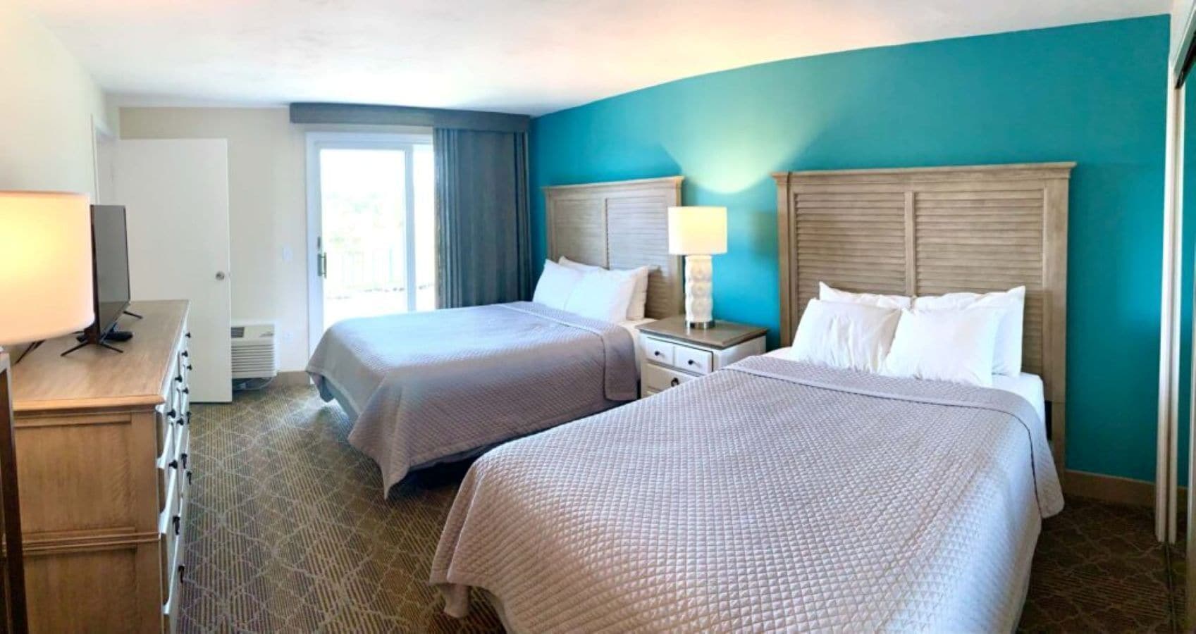 Room, 2 Bedrooms, 2 Bathrooms | Blackout drapes, iron/ironing board, free cribs/infant beds