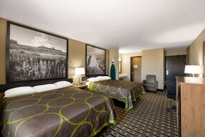 2 Queen Beds, Mobility Accessible Room Bathtub w/Grab Bars, Non-Smoking