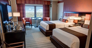 Luxury Room, 2 Double Beds, Bay View | Desk, blackout drapes, iron/ironing board, rollaway beds at Golden Nugget