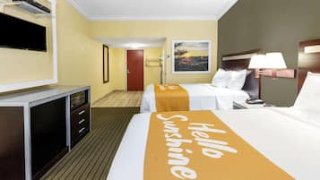 Double Room, 2 Double Beds, Smoking | Desk, blackout drapes, iron/ironing board, WiFi (free)