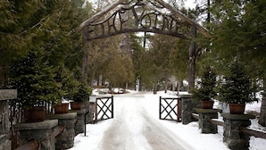 Property entrance - The Point (Saranac Lake)