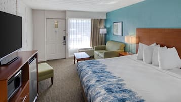 Standard Room, 1 King Bed, Accessible, Refrigerator & Microwave | Desk, laptop workspace, soundproofing, iron/ironing board