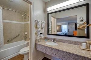 Free toiletries, hair dryer, towels, soap