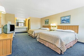 In-room safe, blackout drapes, iron/ironing board, cribs/infant beds