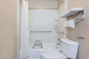 Free toiletries, hair dryer, towels
