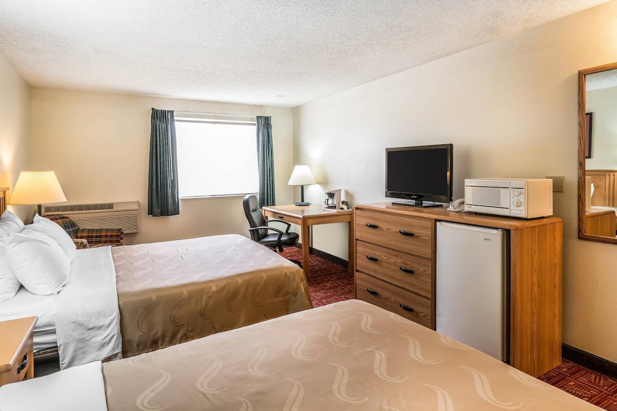 Standard Room, 2 Queen Beds, Non Smoking | 1 bedroom, rollaway beds, free WiFi, bed sheets