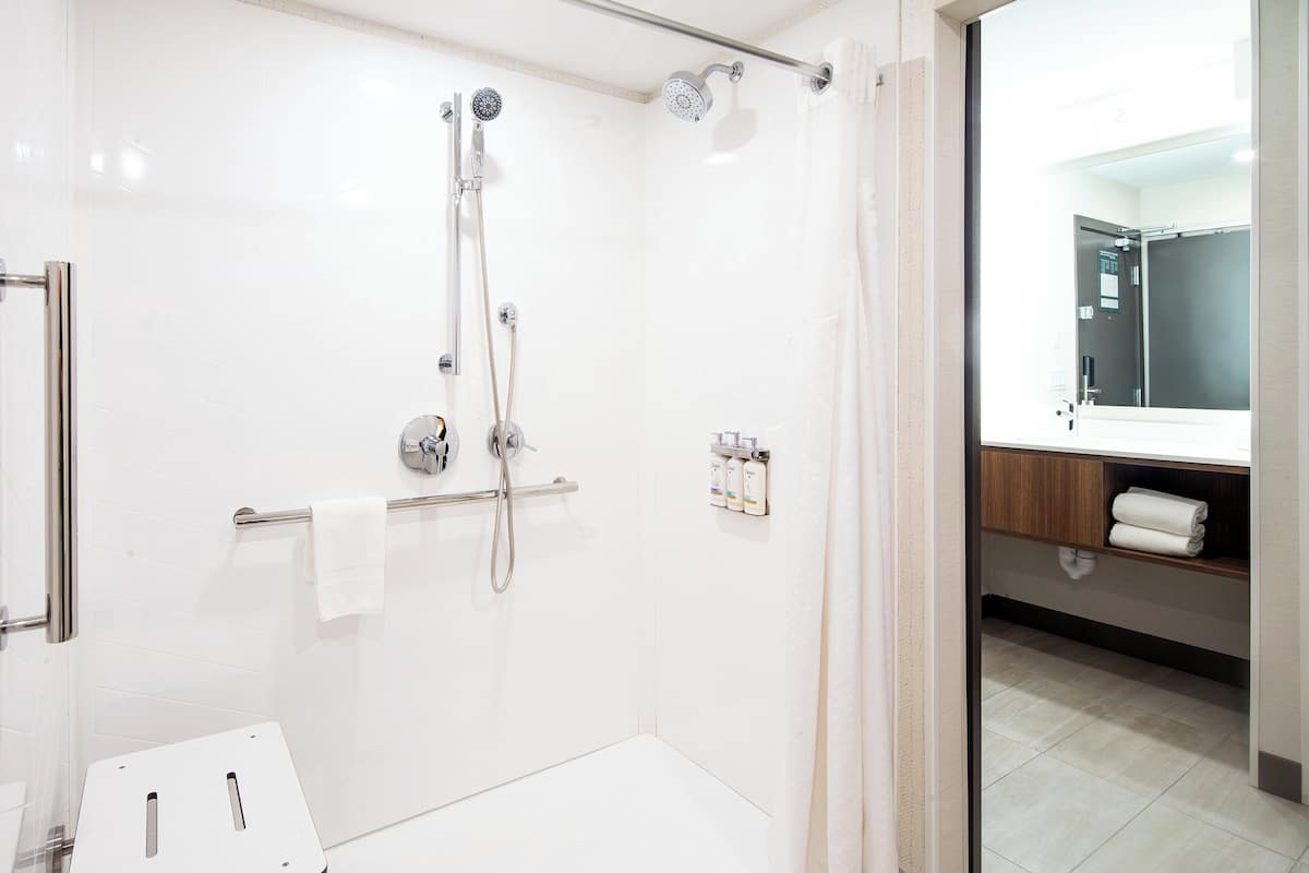 Standard Room, 1 King Bed, Mobility Accessible, Non Smoking (Communications) | In-room safe, desk, iron/ironing board, free cots/infant beds