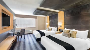 Camera Deluxe, 2 letti queen | Biancheria da letto ipoallergenica, una cassaforte in camera