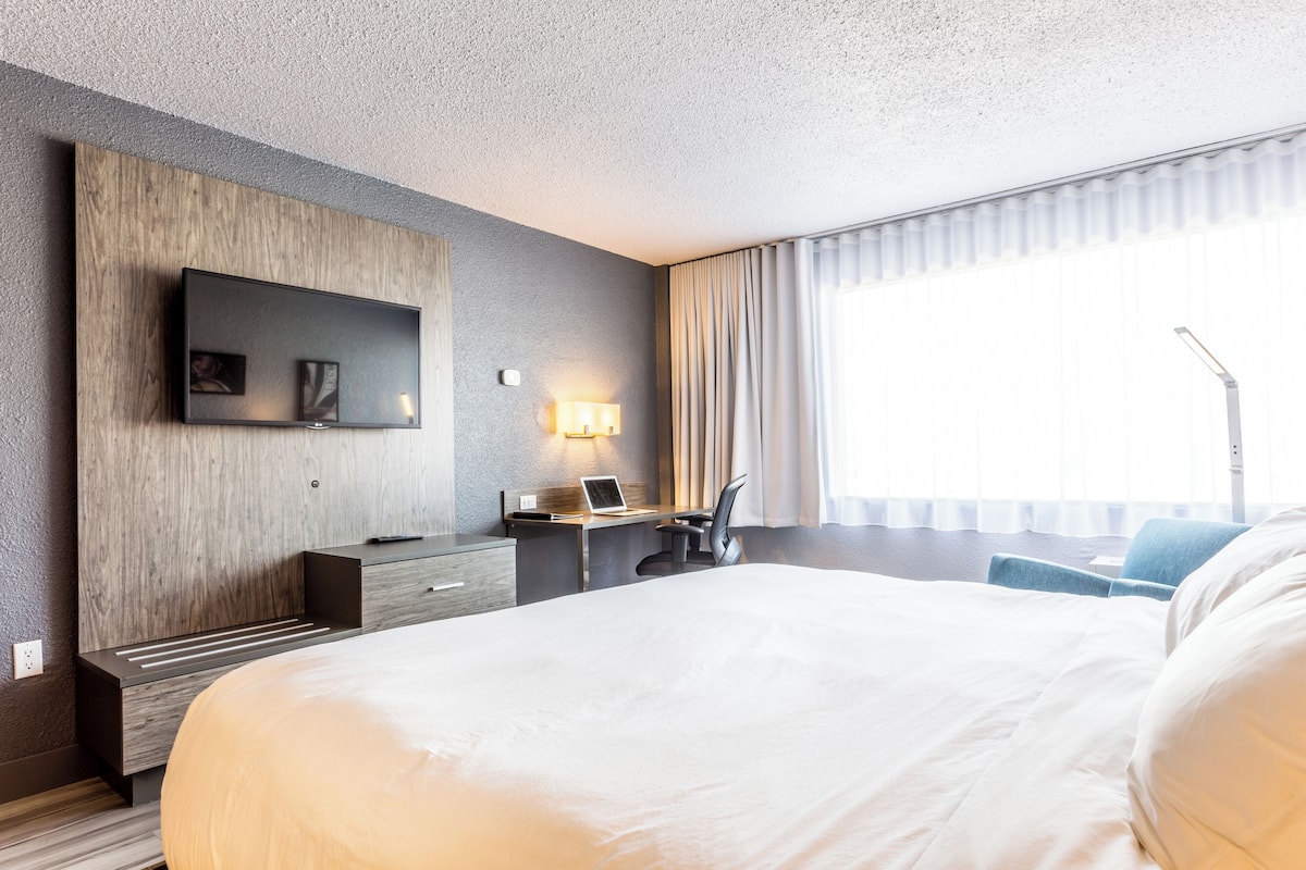 Habitación Deluxe, 1 cama King size, para no fumadores | Ropa de cama de alta calidad, escritorio y insonorización