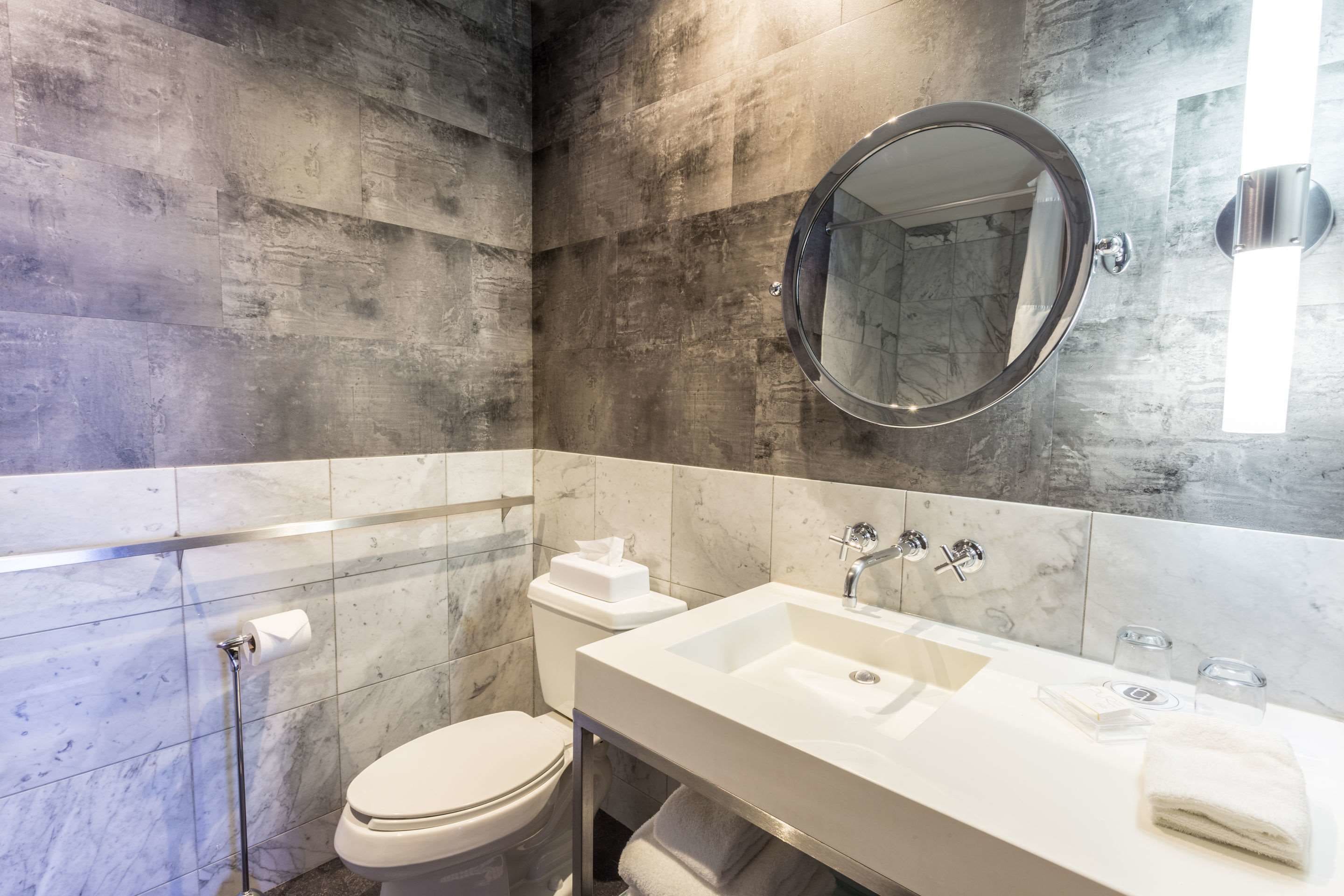 free toiletries, hair dryer, towels