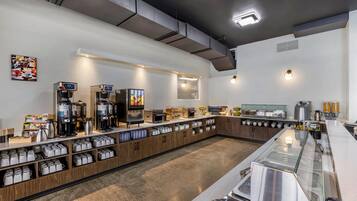 Free daily buffet breakfast